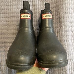 Black Hunter Rain/Snow Ankle Booties Size 10
